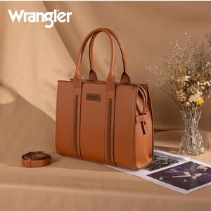Wrangler Large Tote Bags Work Top-Handle Handbags with Strap 14”*11”*5”